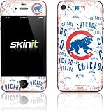 Skinit Chicago Cubs - White Cap Logo Blast Vinyl Skin for Apple iPhone 4 / 4S