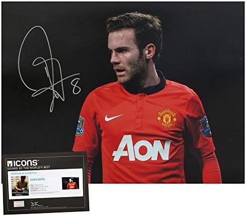 Juan Mata Signed Manchester United Photo Close-up - Deluxe Packaging - One Size