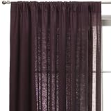 Review Shanghai Kaige  / Casual Home Linen Sheer Window Panel - Wine Cheer (60x84