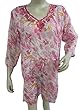 Yoga Wear Tunic Pink Floral Sequin Sheer Kurti Yoga Wear Tunic Pink Floral Sequin Sheer Kurti