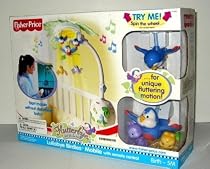 Fisher-Price Flutterbye Dreams Lullaby Birdie Mobile with R/C