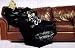 Chicago White Sox Comfy Throw Blanket With Sleeves - Smoke Design