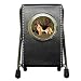 German Shepherd Pen Holder Desk Clock