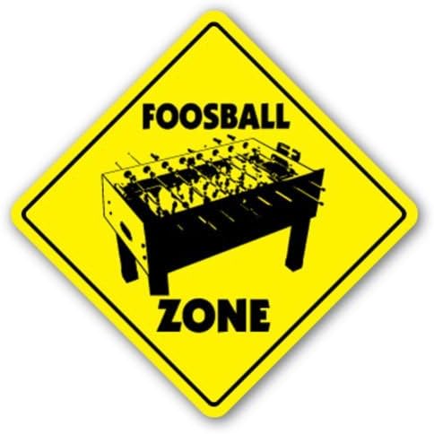 FOOSBALL ZONE Sign game room table soccer gift player play team recreation room