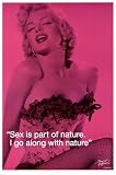 Marilyn Monroe Sex Quote Pop Pink Poster Print 24x36 Poster Print, 24x36 Collections Poster Print, 24x36