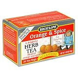Bigelow Orange & Spice Herbal Tea, 20-Count Boxes (Pack of 6)