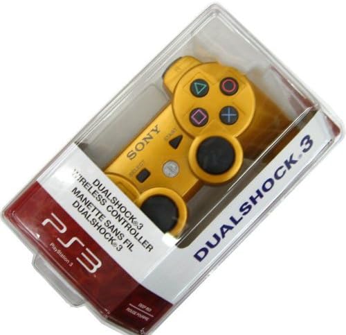 Avalid Gold Wireless Bluetooth Six Axis Dualshock Game Controller for Sony PS3