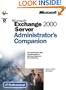 Microsoft  Exchange 2000 Server Administrator's Companion (IT-Administrator's Companion)