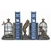 Cat and Birds Bookends