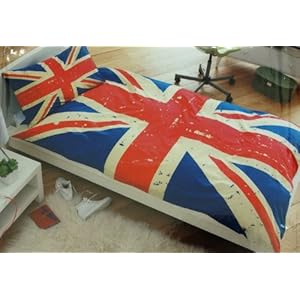 Parure Housse de Couette avec le drapeau anglais Union Jack