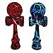 KENDAMA TOY CO. 2 Pack | Pocket Size Mini Kendama (not Full Size) | Solid Wood Ball and Cup Coordination Toy | Red/Black Blue/Black Bundle