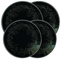 Range Kleen 5056 Embossed Burner Kover, Black, Set of 4