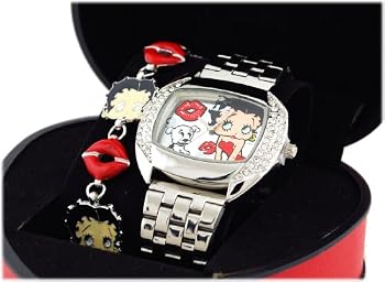 Betty Boop #BB-W342AS Women's Watch and Bracelet Gift Set