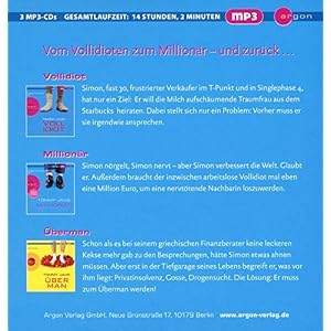 Die Simon Peters Box: Inhalt: Vollidiot, Millionär, Überman (MP3-Ausgabe, Band 25)
