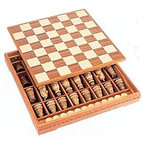 15 Inch Medieval Chess Checker Set by