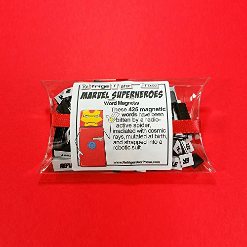 Marvel Superheroes Refrigerator Prose Word Magnet Set