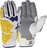 Xprotex Men's Raykr White/Royal Blue Batting Glove, Left, Small