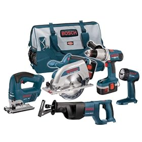 Factory-Reconditioned Bosch 93618HDCRF-RT 18 Volt Brute Tough Combo Kit with Bonus Jigsaw and Carrying Bag