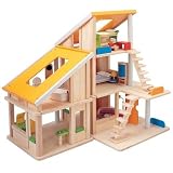 PLAN TOYS Chalet Dollhouse With Furniture