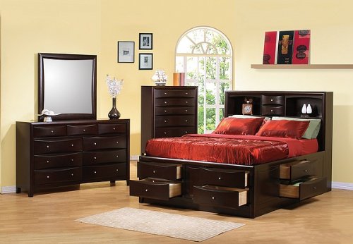 Phoenix Queen Bed Storage by Coaster Furniture