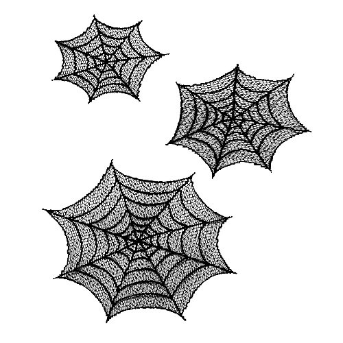 Heritage Lace 'Spider Web 8-Inch, 9-Inch and 14-Inch Accent, Black, Set of 3