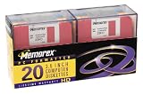 Memorex 32103674 3.5 Floppy Disk (MF2HD IBM Formatted, Rainbow, 20-Pack)