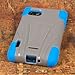 Empire MPERO IMPACT X Series Kickstand Case for LG Optimus F3 MS659 - Retail Packaging - Blue/Gray