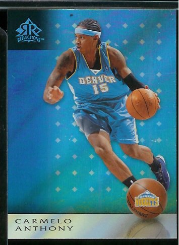 2006 /07 Upper Deck Reflections Carmelo Anthony Denver Nuggets Basketball Card #23 - Mint Condition - Shipped In Protective ScrewDown Case !