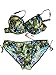 Foclassy Women's Plus size Swimwear With Push Up Big Cup Bra Floral Printed Design
