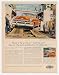 1954 Chevy Bel Air Sport Coupe Going Ashore Print Ad (4584)