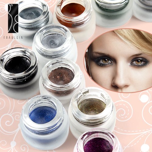 12 Farbe GEL EYELINER Eye Gele Liner LIDSTRICH von Fraeulein 3&deg;8 Make Up set Preisvergleich