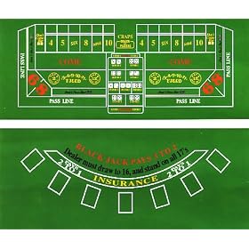 Reversible Blackjack and Craps Casino Layout