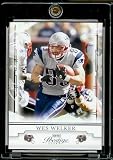 2008 Playoff Prestige # 58 Wes Welker - New England Patriots - NFL Football Card in Protective Screw Down Display Case !