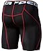 Tesla Men's Cool Dry Compression Baselayer Shorts Pants Capri Tights S17-BKRZ_Large