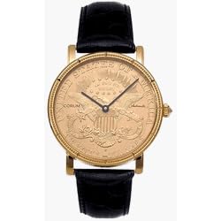 Click here to buy Corum Coin 18kt Yellow Gold Coin Black Mens Watch 082-355-56-0001 by Corum.