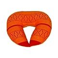 Thaikissen Nackenh�rnchen rot-orange Kissen mit F�llung aus Kapok Nackenst�tze