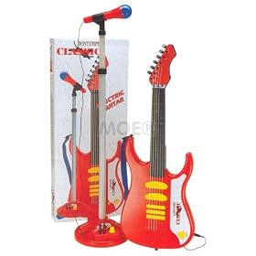 Bontempi Electric Guitar with Amplifier and Microphone