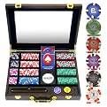 NexGen PRO Classic Style 240-Chip Poker Set with Wood Case - 9 g.