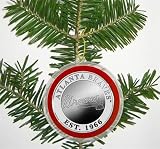 Atlanta Braves Silver Coin Ornament