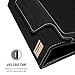 Snugg Apple iPad Mini & iPad Mini 2 Case - Leather Smart Cover With Card Slots (Black)