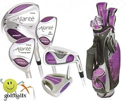 Allante Ladies Pink (Lanender) Edition Full Golf Club Set with Matching Golf Bag & Putter: Right Hand; Petite or Regular Length
