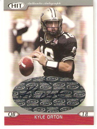 2005 Sage Hit Autographs Silver A36 Kyle Orton Chicago Bears (Rookie Parallel - Autographed - Football Cards)