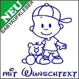 Produkt-Bild: Babyaufkleber mit eigenem Spruch (M-008)