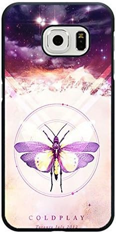 Dreamlike Purple Butterfly Design Britpop/Alternative Rock Band Coldplay Phone Case Coldplay New Fashional Cover Shell for Samsung Galaxy S6 Edge