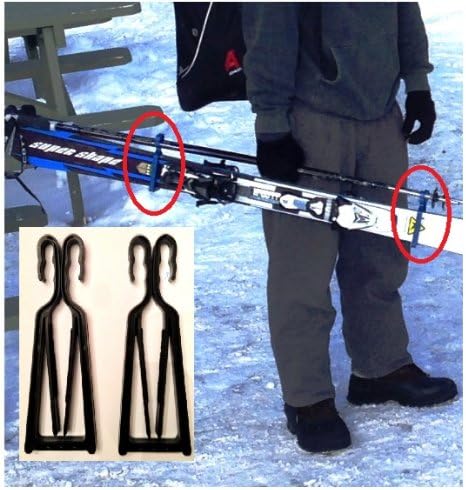 KlipSki - EASY Ski and Pole Carrier (Black)