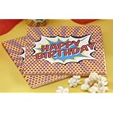 Ginger Ray Pop Art Superhero Decoration Happy Birthday Paper Napkins, Mixed