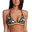 Hello Kitty Junior's "Rasta" Double Strap Halter Top,Hello Kitty Print,Large ~ Hello Kitty