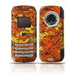Digital Orange Camo Design Protective Skin Decal Sticker for LG enV VX9900 Cell Phone