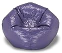 Ace Bayou Purple Shiny Round Large Bean Bag