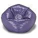 Ace Bayou Purple Shiny Round Large Bean Bag